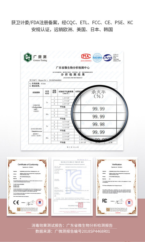 59秒消毒杀菌产品广微生物检测证书 59秒消毒杀菌产品广微生物检测证书